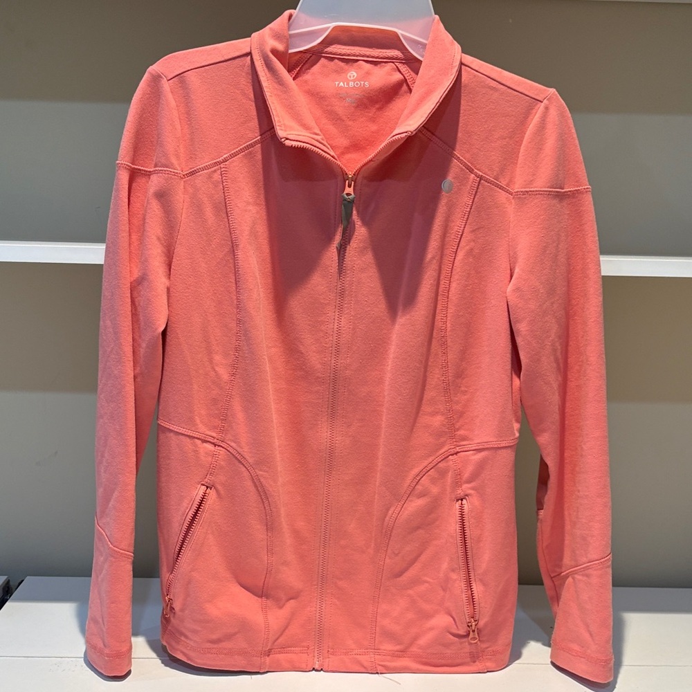 Talbots Coral Zip-Up Jacket